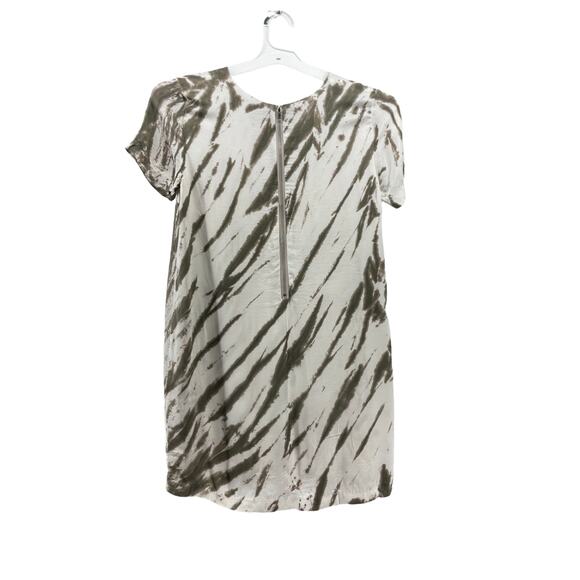 Vici White & Green Tie Dye Short Sleeve Mini Dress Women's Size Medium - Picture 7 of 11